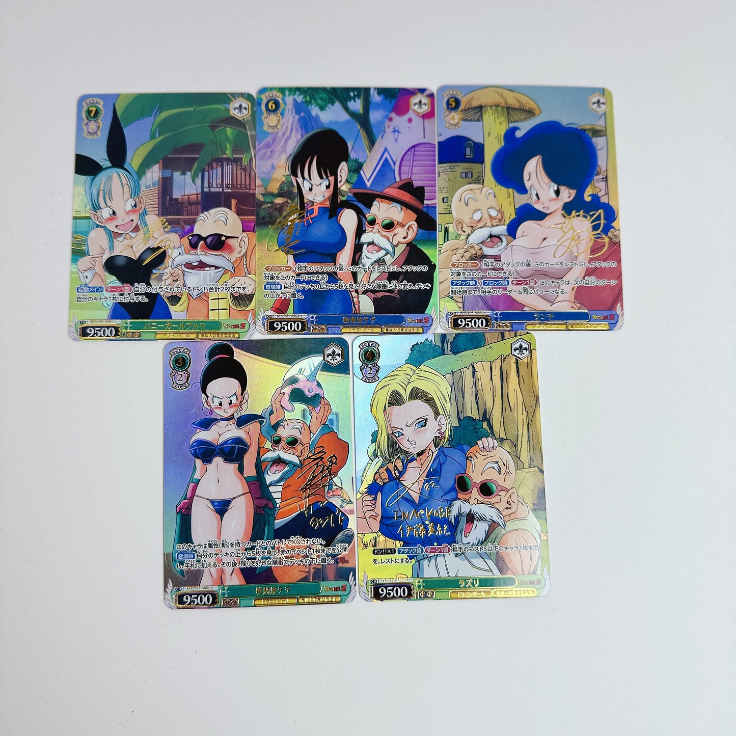 Anime Goddess Story Dragon Ball Master Roshi Happy Life Mini Card Set 5 Cards Flash Cards Anime Trading Cards Collectible Cards