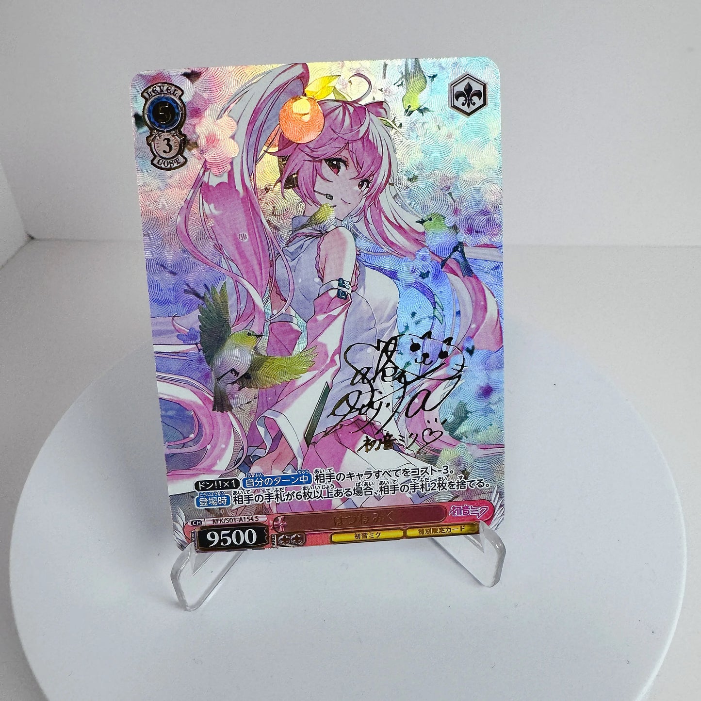 Anime Goddess Story Anime Characters Hatsune Miku Loli Beauty Special Flash Collection Refractive Card