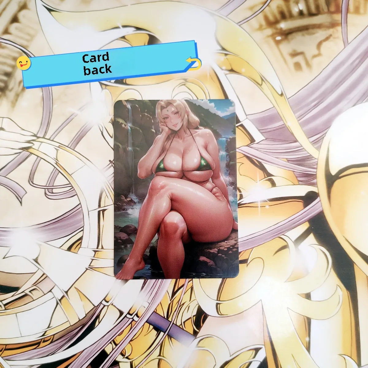 Anime Goddess Story Exclusive Collection Naruto Rose Sexy Show Tsunade's Black Stockings Beautiful Legs Light Reflection