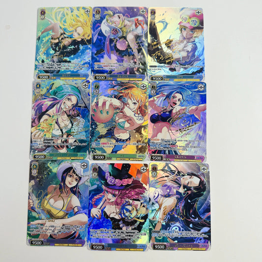 One Piece Cards OPCG Anime Goddess Story Original Painter Series Two Bombs Total 18 Nami Robin Hancock Flash Collection Card