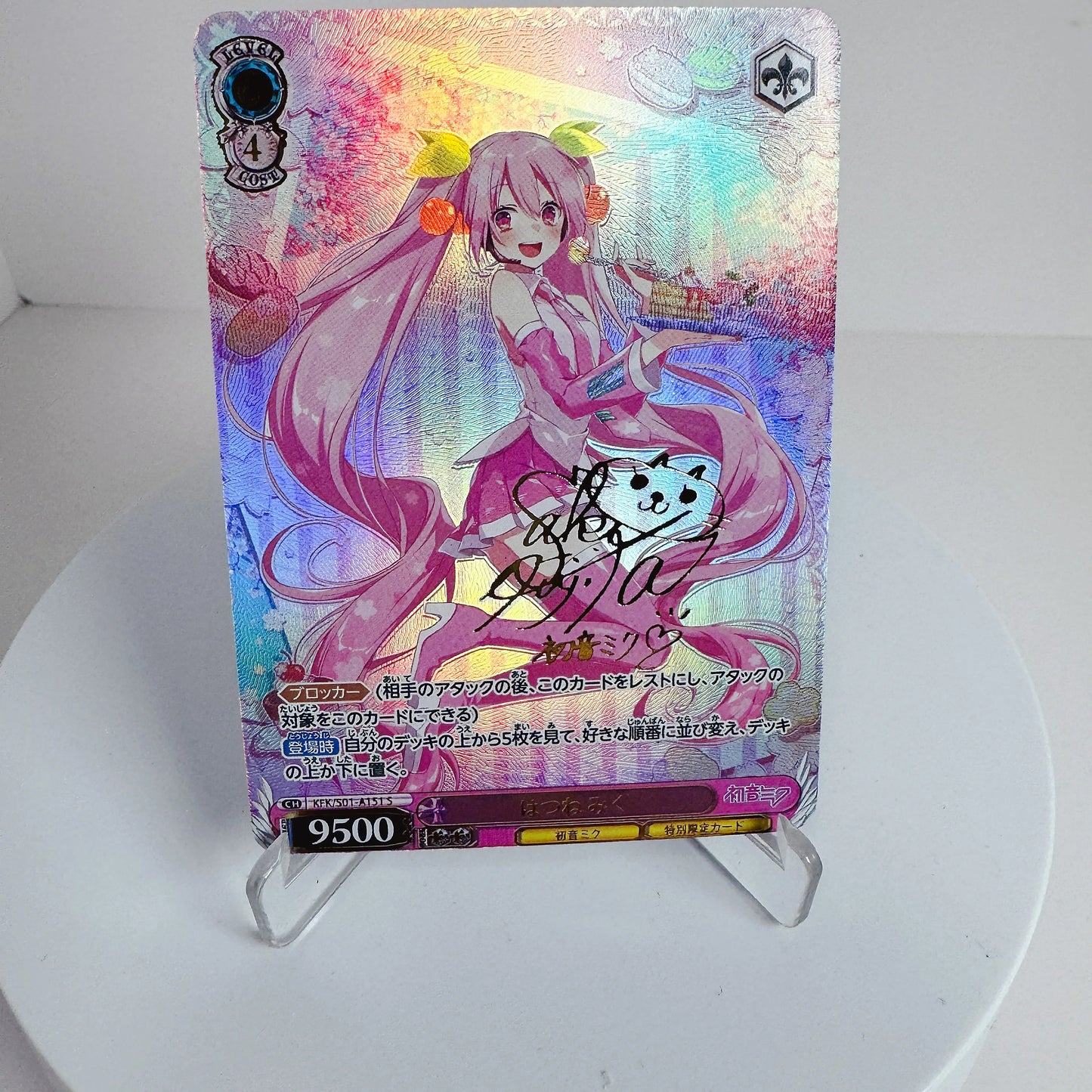 Anime Goddess Story Anime Characters Hatsune Miku Loli Beauty Special Flash Collection Refractive Card