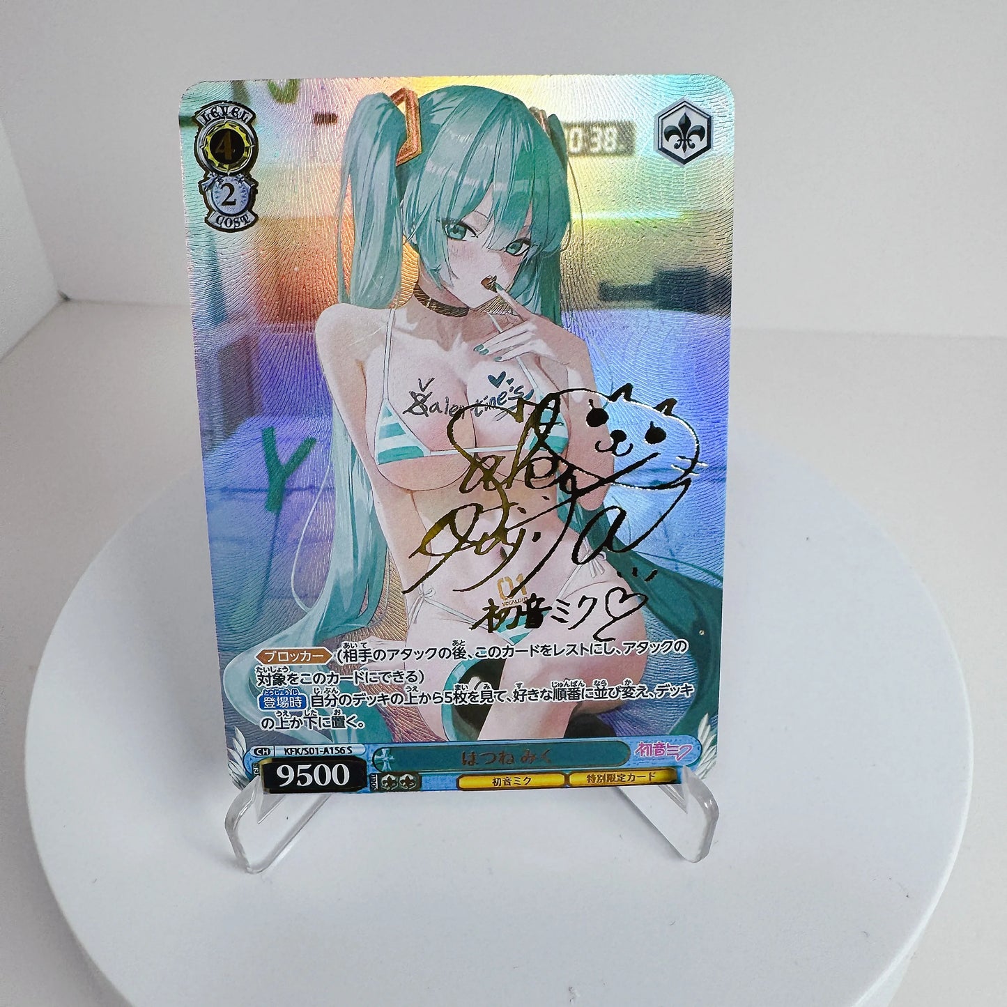 Anime Goddess Story Anime Characters Hatsune Miku Loli Beauty Special Flash Collection Refractive Card